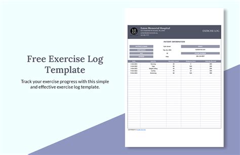Exercise Log Excel Template 的图像结果