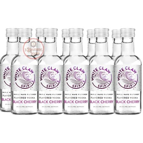 White Claw Black Cherry Flavored Vodka Mini Shots (10 Of 50ML ...