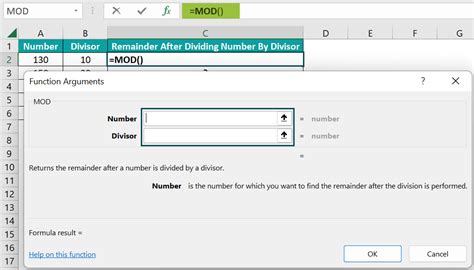 Image result for How to Use Modulus Function in Excel
