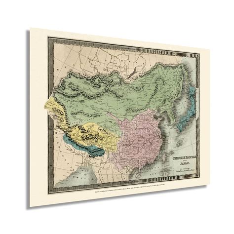 Buy HISTORIX Vintage 1835 Chinese Empire and Japan - 18x24 Inch Vintage ...