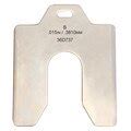 Zoro Select Slotted Shim 3 x 3" x 0.015", Pk20 36D737 | Zoro