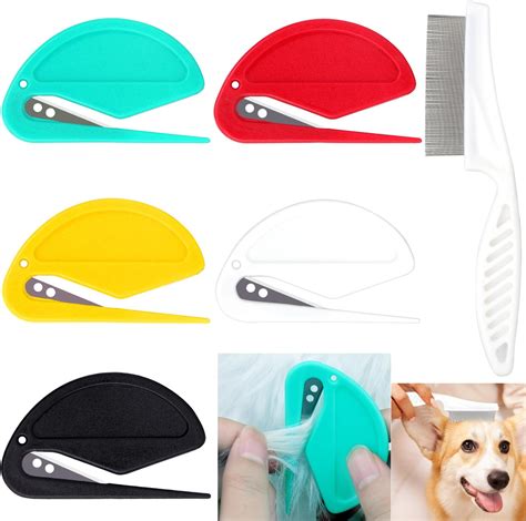 Amazon.com: Mity rain 6PCS Knotting Comb for Cats and Flea Lice Comb ...