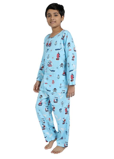 Get Explorer Print Pure Cotton Nightsuit at ₹ 1630 | LBB Shop