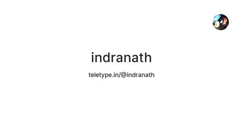 indranath — Teletype