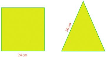 Using a square and four triangles with dimensions as specified in the ...