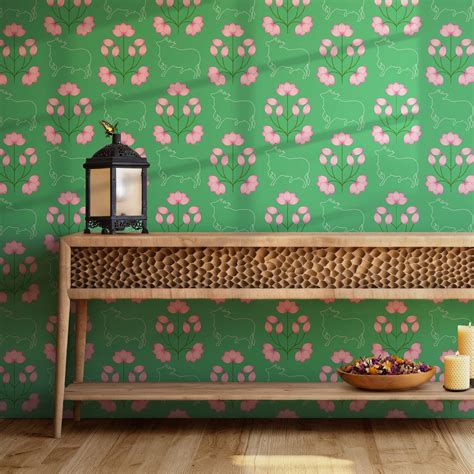 Vintage Wallpaper – Paper Plane Design