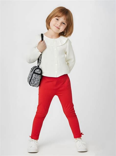 Buy Girls Solid Full-Length Leggings Online at just Rs. 199.0 ...