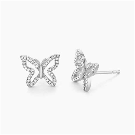 Open Wings Stud Earrings – Ella Stein India