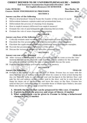 Sensory- Perceptual Processes - Sensation - Basic Psychological ...