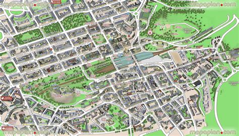 Edinburgh Top Tourist Attractions Map - Central Edinburgh, Scotland