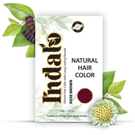 Buy Natural Rose Brown Hair Color | Indalo Hair Colors-Rose Brown Hair Dye