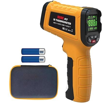 BSIDE Infrared Thermometer Pyrometer 50:1 Industrial Temperature Gun ...