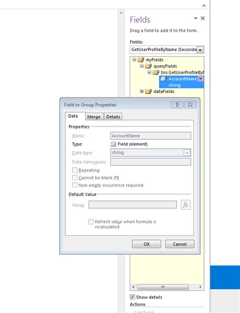 InfoPath Data Connection 的图像结果