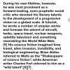 he is the son of an inventor. He wrote books about his profession. He ...