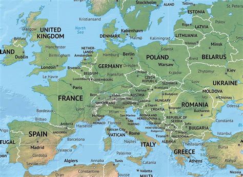 map of europe and northern africa