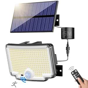 nipify Solar Outdoor Spotlights, 310 LED/270° Lighting: Motion Sensor ...