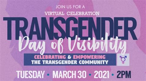 Transgender Day of Visibility | Civil + Human Rights and Equity Department