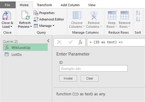 Image result for Excel Power Query Editor URL with Cell Parameter