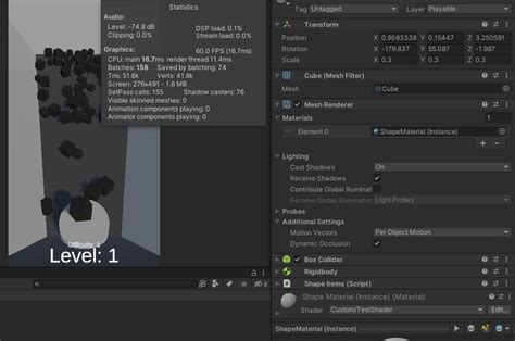Unity Material Instance 的图像结果