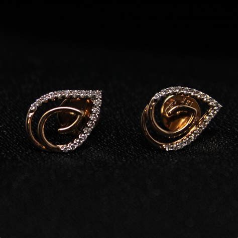 Buy Leaf Shape Stud in Kerala, India | Chungath Jewellery Online - Rs ...