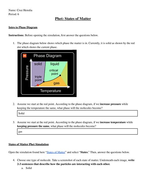 Cruz H 3. Phet States of Matter - Name: Cruz Heredia Period: 6 Phet ...
