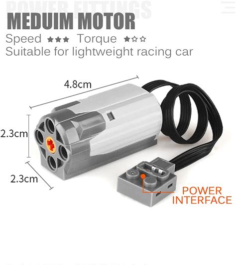 Buy ZMBlock Power Function Motor Sets Motorized Building Blocks Motor ...