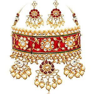 Sukkhi Padmavti Inspired Pearl Gold Plated Wedding Jewellery Kundan ...