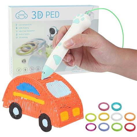 PATPAT® 3D Pen for Kids, 3D Pen with Adapter, USB Wireless 3D Pen with ...