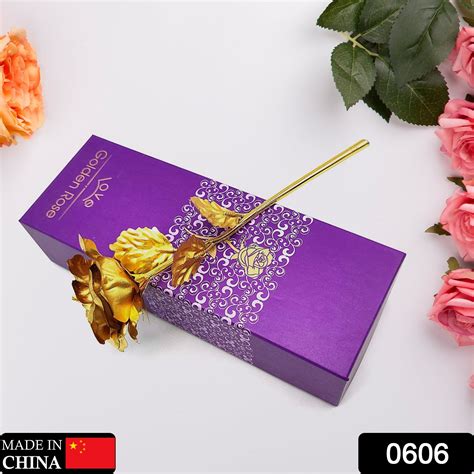 Order Luxury Gold Plated Golden Rose - Valentine's Day Gift