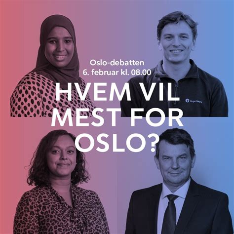 Årets første oslodebatt - Hvem vil mest for Oslo?, Karl Johans gate 37 ...