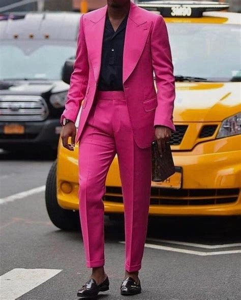 Menista Suit Stylish Two Piece Pink Men's Suit for Wedding, Engagement ...