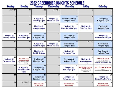 2022 KNIGHTS | GREENBRIER KNIGHTS BASEBALL CLUB
