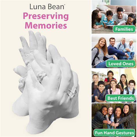 Luna Bean Keepsake Hands Casting KIT - Family Hand Molding | Clasped ...