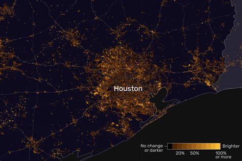 Houston's neighborhood holiday lights can be seen from space.