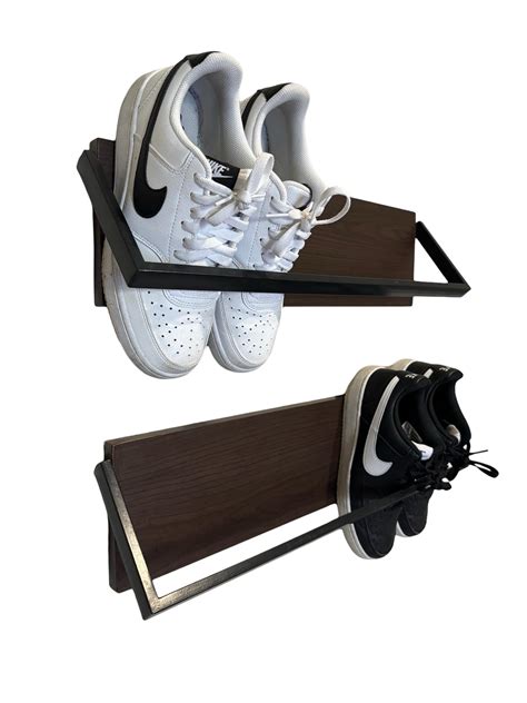 Amazon.com: TopTierGoods Wall Shoe Rack - Set of 2 Wall Mounted Shoe ...