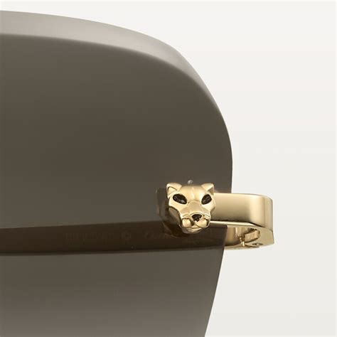 CRESW00372 - Panthère de Cartier sunglasses - Champagne golden-finish ...