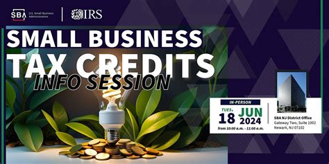 SBA & IRS Presents: Small Business Tax Credits - Info Session (In ...
