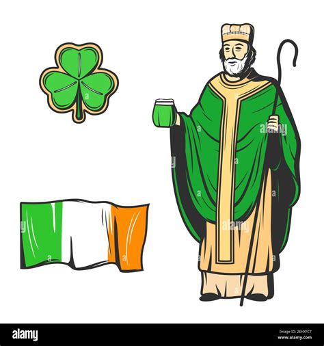 Apostle of ireland st patrick Cut Out Stock Images & Pictures - Alamy