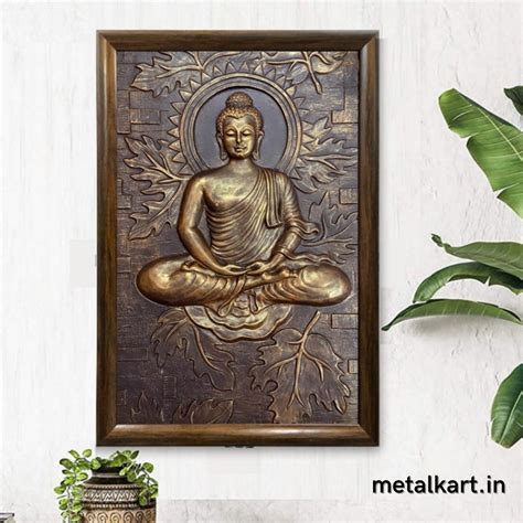 Metalkart Special Wall Mounted 3D Buddha Sculpture (36 x 24 Inches ...
