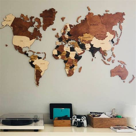World Map Wall Art 的图像结果