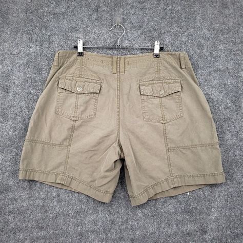 Eddie Bauer Eddie Bauer Shorts Womens 14 Khaki Blakely Fit Utility Mid ...