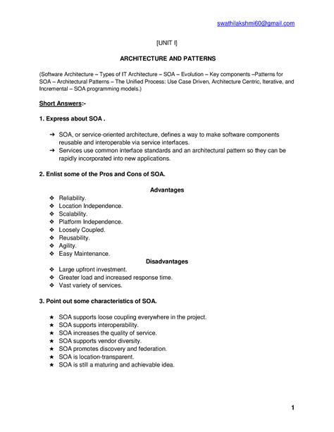 Service Orinted Architecture (Unit-01) - [UNIT I] ARCHITECTURE AND ...