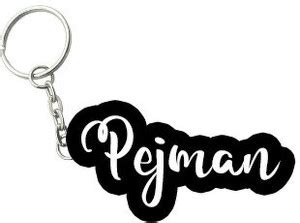 SY Gifts Pejman Black White Name Keychain Key Chain Price in India ...