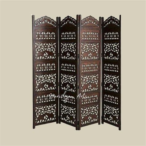 Timeless Traditional Wooden Screen with Decorative Panels