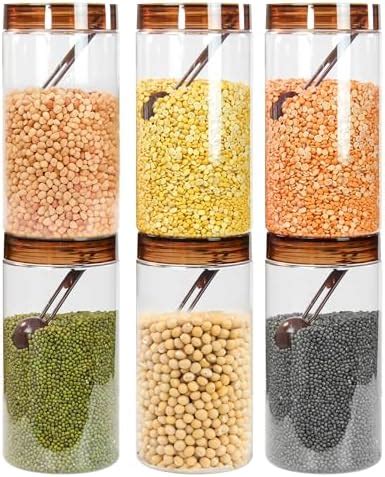 Pearlpet Plus Range Plastic Containers For Kitchen Storage With Steel ...