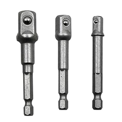 3 1/2 3/8" 1/4" Drill Bit Driver Extension Adapter Socket Connector ...