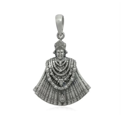 Khatu Shyam Baba Silver 92.5 Pendant – Unniyarcha