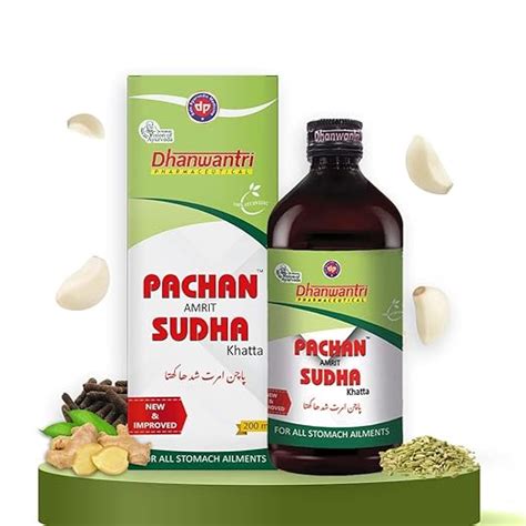 Buy Dhanwantri Pharmaceutical Pachan Amrit Sudha - Khatta | Ayurvedic ...