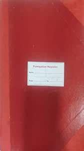 Fumigation Register Legal size NABH Format (200 pages) : Amazon.in ...