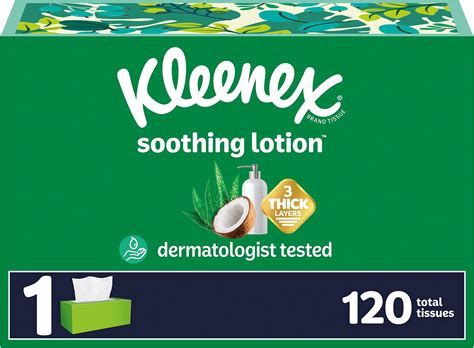 Amazon.com: Kleenex Soothing Lotion Facial Tissues with Coconut Oil ...